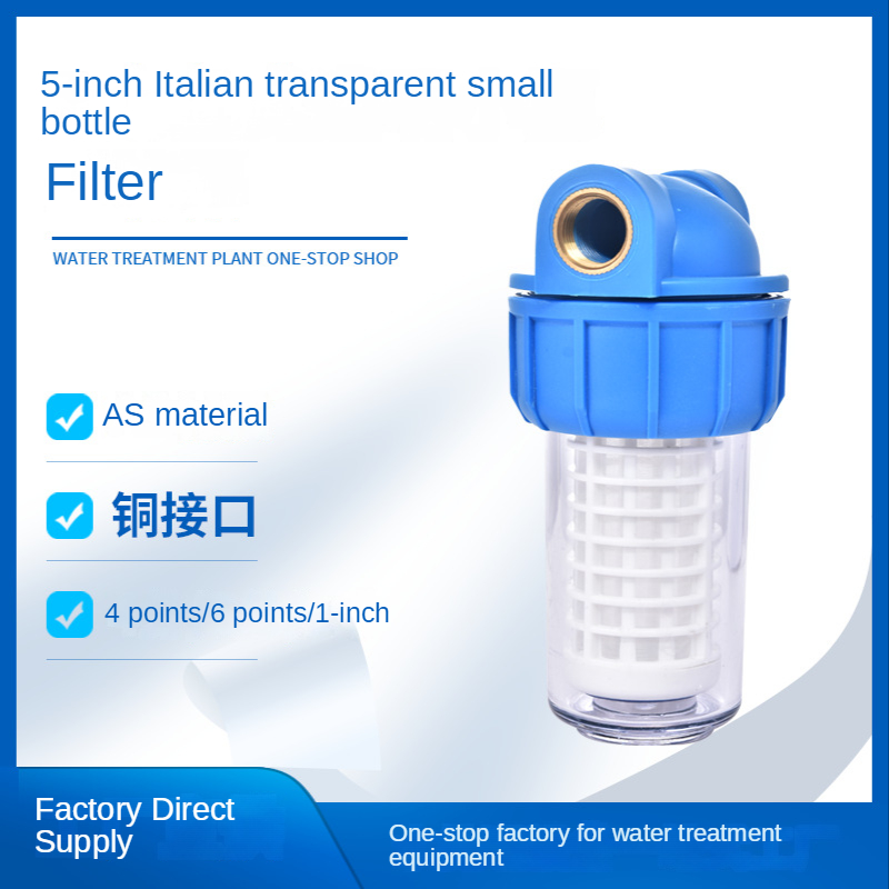 Carbon Filter Inline - Botella de filtro de agua transparente