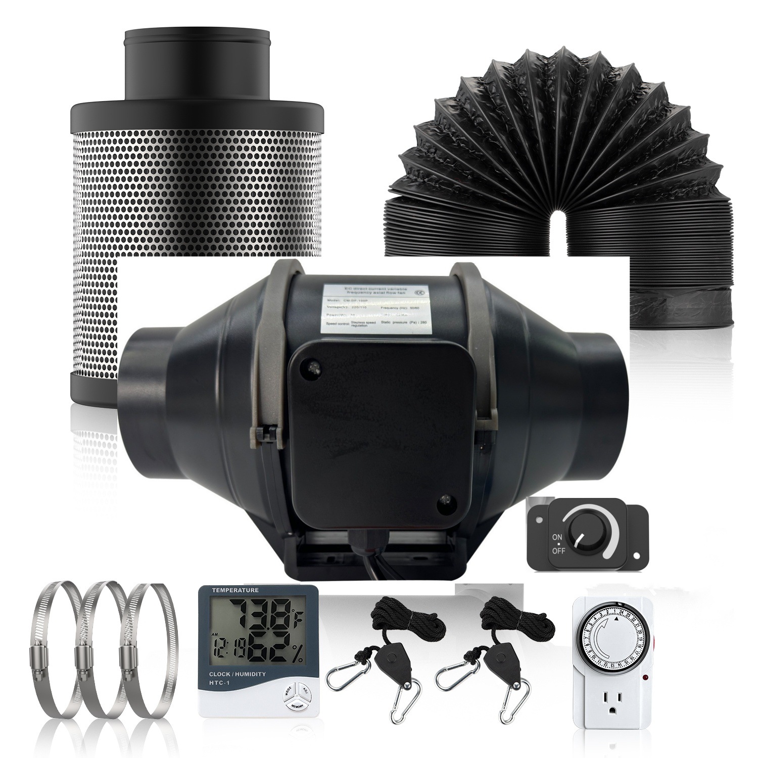 Ventilador de conducto en líne - Carbon Filter Inline reseña y precio