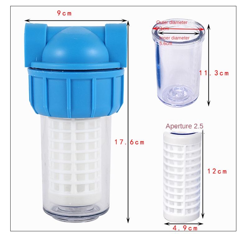 Botella de filtro de agua tran - Carbon Filter Inline reseña y precio